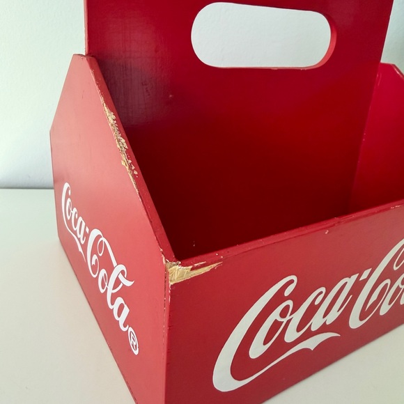 Vintage Coca-Cola Red Storage Box - Picture 2 of 7